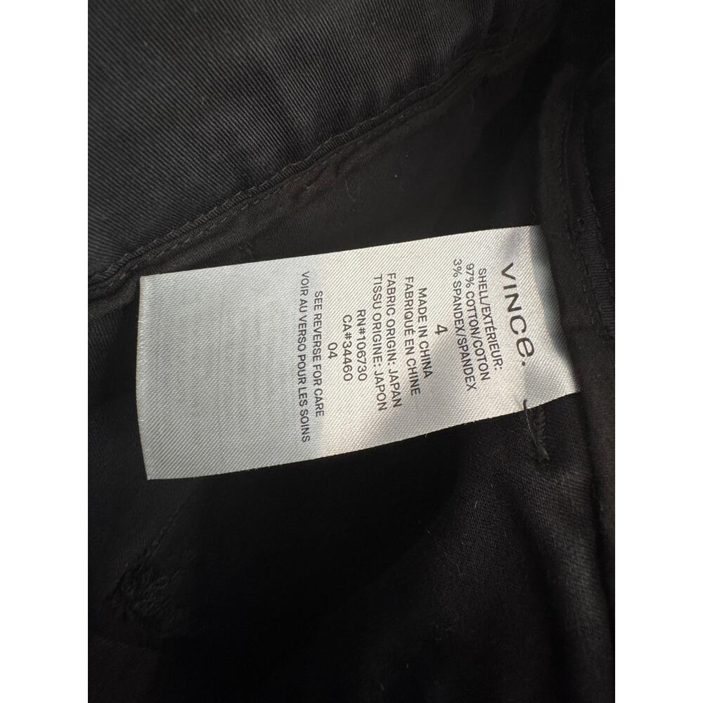 VINCE Crop Utility Pants Women’s Sz 4 Dark Laurel Green Drawstring Straight Leg - Picture 10 of 11